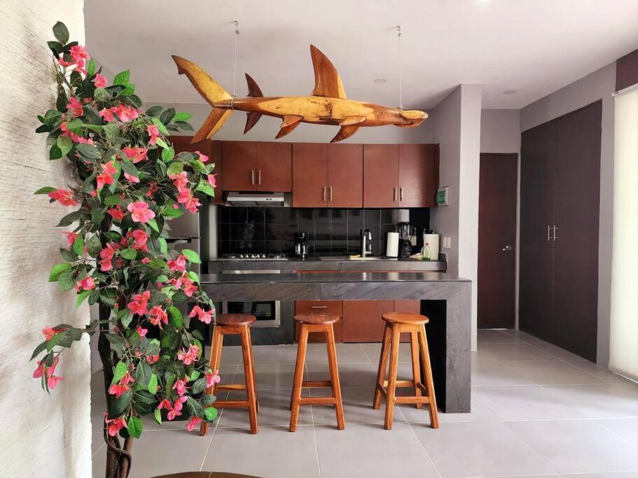 Апартаменты Amazing Jungle Retreat Lahkah Тулум Экстерьер фото